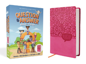 NIrV, Question and Answer Bible for Kids, Leathersoft, Pink, Comfort Print (Answers to 1,000 Questions Kids Ask About God, Faith, and the Bible) by Zondervan, 9780310466932
