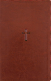NASB, Personal Size Reference Bible, Large Print, Paragraph Style, Leathersoft, Brown, Red Letter, 1995 Text, Comfort Print by Zondervan, 9780310469117