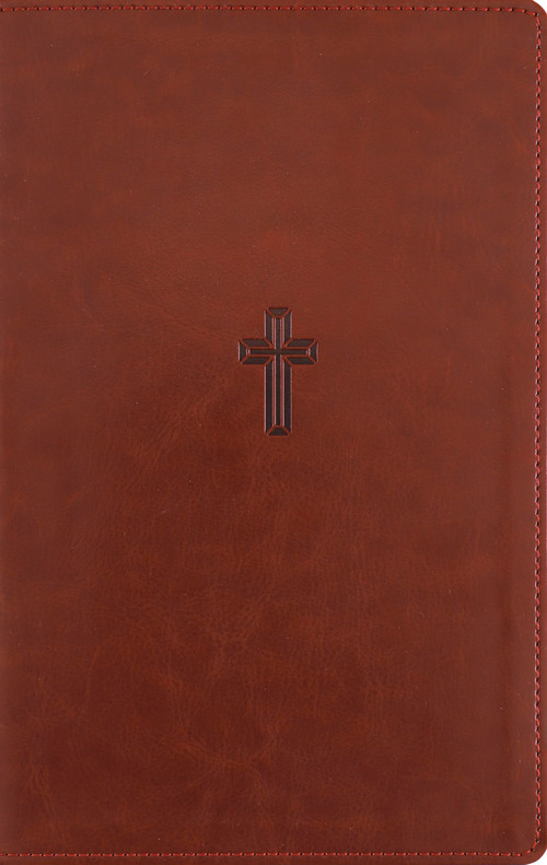 NASB, Personal Size Reference Bible, Large Print, Paragraph Style, Leathersoft, Brown, Red Letter, 1995 Text, Comfort Print by Zondervan, 9780310469117