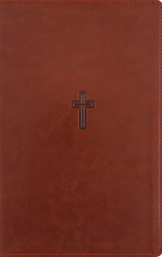NASB, Personal Size Reference Bible, Large Print, Paragraph Style, Leathersoft, Brown, Red Letter, Thumb Indexed, 1995 Text, Comfort Print by , 9780310469131