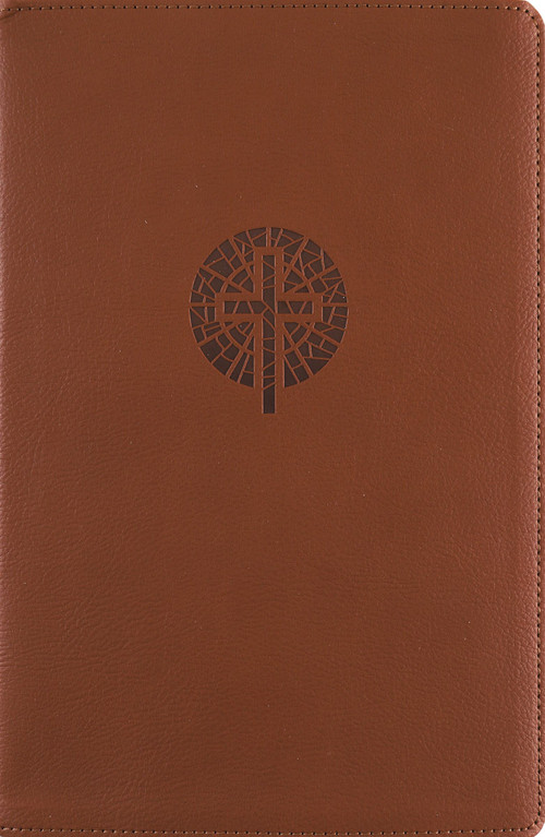 NRSVue, Single-Column Reference Bible, Leathersoft, Brown, Comfort Print, 9780310469162