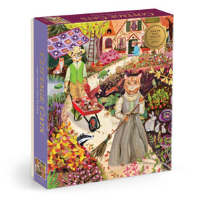 Cottage Cats 1000 Piece Foil Puzzle by Galison, Anja Riebensahm, 9780735389007