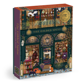 The Gilded Spine 1000 Piece Foil Puzzle by Galison, Sally Wilson, 9780735389038
