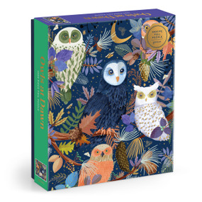 Owls At Dawn 1000 Piece Foil Puzzle by Galison, Mara Penny, 9780735389069