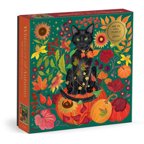 Whiskers of Autumn 500 Piece Foil Puzzle by Galison, Dawn Cooper, 9780735389113