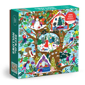 Deck The Hollows 1000 Piece Puzzle by Galison Galison, Flora Waycott, 9780735389236
