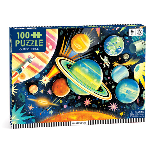 Outer Space 100 Piece Puzzle by Mudpuppy, Wenjia Tang, 9780735389489