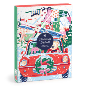 Christmas Joyride 9 x 12" Paint by Number Kit by Galison, Emily Taylor, 9780735389618