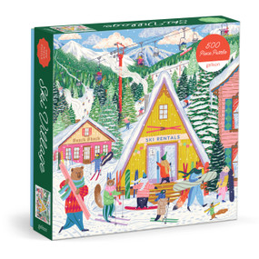Ski Village 500 Piece Puzzle by Galison, Emily Taylor, 9780735389625