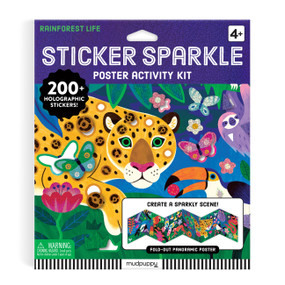 Rainforest Life Sticker Sparkle Poster Activity Kit by Mudpuppy, Kaley McKean, 9780735389724