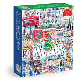 Michael Storrings Christmas Around The World 1500 Piece Puzzle by Galison, Michael Storrings, 9780735389861