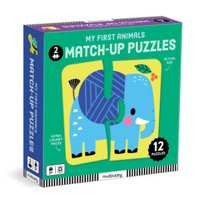 My First Animals 2 Piece Match-up Puzzles by Mudpuppy, Wendy Kendall, 9780735390058