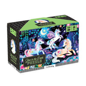 Unicorn Dreams 100 Piece Glow in the Dark Puzzle by Mudpuppy, Katie Wood, 9780735390072