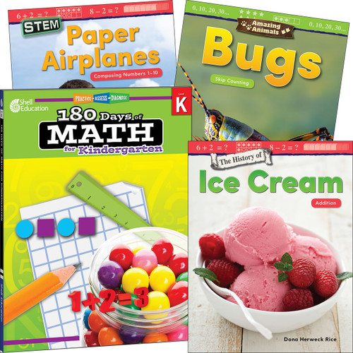 Learn-at-Home: Explore Math Bundle Grade K: 4-Book Set by Multiple Authors, 9780743973885