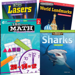 Learn-at-Home: Explore Math Bundle Grade 2: 4-Book Set by Multiple Authors, 9780743973908