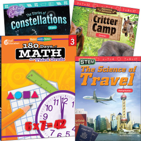 Learn-at-Home: Explore Math Bundle Grade 3: 4-Book Set by Multiple Authors, 9780743973915