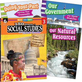 Learn-at-Home: Social Studies Bundle Grade 3: 4-Book Set by Multiple Authors, 9780743973991