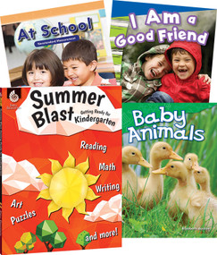 Learn-at-Home Kindergarten 4-Book Set by Multiple Authors, 9781425821814