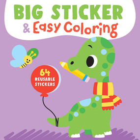 Big Sticker & Easy Coloring (Dinosaur) (64 Reusable Stickers) by Yoyo Books, 9789465054063