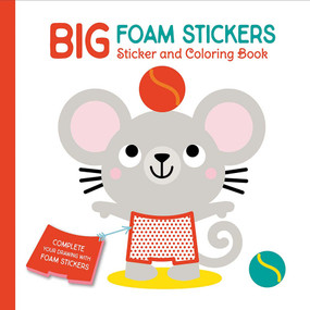 Big Foam Stickers: Sticker & Coloring Book (Mouse & Friends) by Yoyo Books, 9789465055381