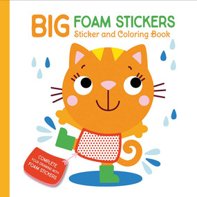 Big Foam Stickers: Sticker & Coloring Book (Cat & Friends) by Yoyo Books, 9789465055398