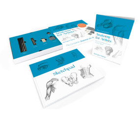 The Complete Anatomy for Artists Kit (Includes an Instructional Book, A Sketchpad, Pencils and More) by Barrington Barber, 9781398868496