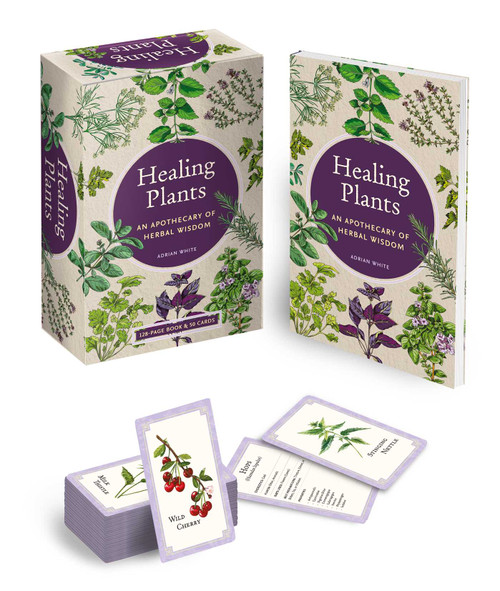 Healing Plants Book & Card Deck (An Apothecary of Herbal Wisdom) by Adrian White, 9781398871083