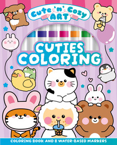 Cute 'n' Cozy Art: Cuties Coloring (Includes a Coloring Book and 10 Gel Pens) by Ivy Finnegan, Amy McSimpson, 9781398874725