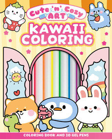 Cute 'n' Cozy Art: Kawaii Coloring (Includes a Coloring Book and 10 Gel Pens) by Peto, 9781398874732