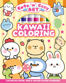 Cute 'n' Cozy Art: Kawaii Coloring (Includes a Coloring Book and 10 Gel Pens) by Ivy Finnegan, Amy McSimpson, 9781398874732