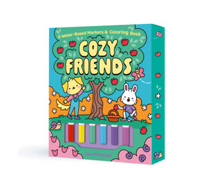 Cozy Friends: 6 Water-Based Markers and Coloring Book by Jake McDonald, Jake McDonald, 9781398876187