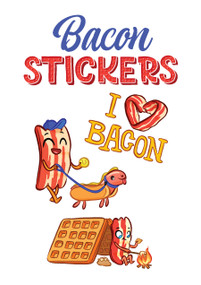 Bacon Stickers by Victoria Maderna, 9780486804439