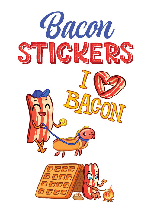 Bacon Stickers by Victoria Maderna, 9780486804439
