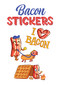 Bacon Stickers by Victoria Maderna, 9780486804439