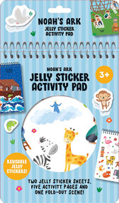 Noah's Ark Jelly Sticker Activity Pad (With 31 Reusable Stickers, 2 Silicone Sticker Sheets, 4 Activity Pages and 1 Fold-Out Play Scene) by Dover Publications, 9780486855516