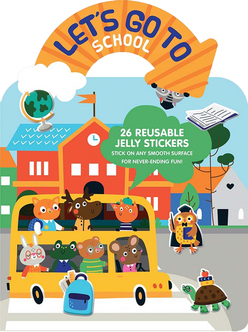 Let's Go to School Jelly Sticker Activity Book by Dover Publications, 9780486856148