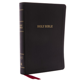 KJV Holy Bible: Giant Print with 53,000 Cross References, Deluxe Black Leathersoft, Red Letter, Comfort Print: King James Version by Thomas Nelson, 9780785215417
