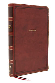NKJV Holy Bible, Giant Print Thinline Bible, Brown Leathersoft, Red Letter, Comfort Print: New King James Version by Thomas Nelson, 9780785231691