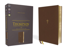 NASB, Thompson Chain-Reference Bible, Leathersoft, Brown, 1995 Text, Red Letter, Comfort Print by Dr.  Frank Charles Thompson, Zondervan, 9780310459682