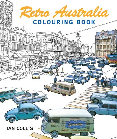 Retro Australia (Colouring Book) by Ian Collis, 9781760798659