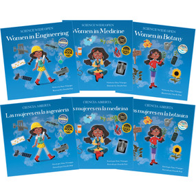 More Women in Science English and Spanish Paperback Set by Mary Wissinger, Danielle Pioli, 9781958629369