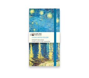 Vincent van Gogh: Starry Night over the Rhône Flame Tree Sticky Notes Folder by Flame Tree Studio, 9781806942299