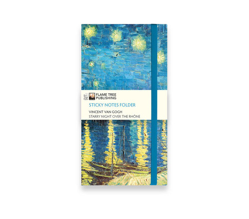 Vincent van Gogh: Starry Night over the Rhône Flame Tree Sticky Notes Folder by Flame Tree Studio, 9781806942299