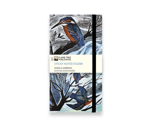 Angela Harding: Suffolk Kingfishers Flame Tree Sticky Notes Folder by Flame Tree Studio, 9781806942305