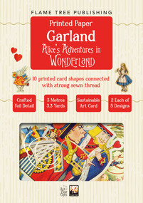 Alice's Adventures in Wonderland Paper Garland by Flame Tree Studio, 9781806942329