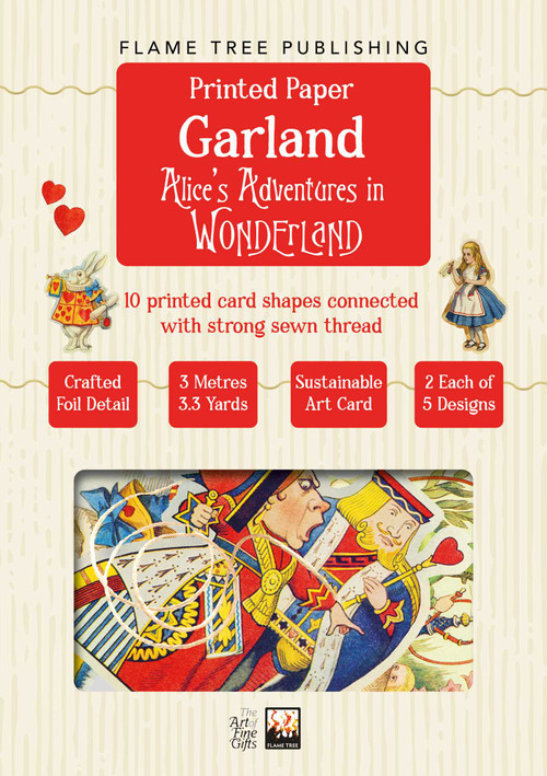 Alice's Adventures in Wonderland Paper Garland by Flame Tree Studio, 9781806942329
