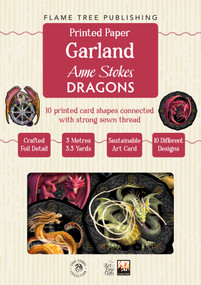 Anne Stokes: Dragons Paper Garland by Flame Tree Studio, 9781806942497