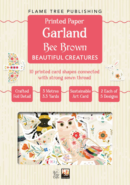 Bee Brown: Beautiful Creatures Paper Garland by Flame Tree Studio, 9781806942503