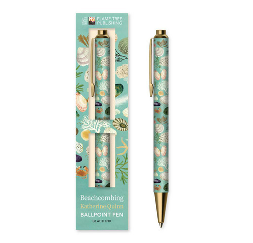 Katherine Quinn: Beachcombing Boxed Decorative Ballpoint Pen by Flame Tree Studio, 9781835629826