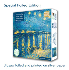 Special Edition Adult Foiled Jigsaw Puzzle Vincent van Gogh: Starry Night over the Rhône (1000-pieces. Ethical, Sustainable, Earth-friendly) by Flame Tree Studio, 9781835629857